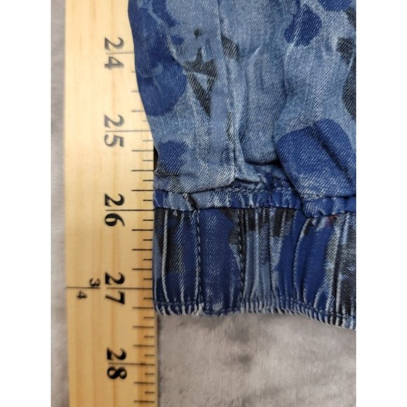 Juicy Couture elastic waist, floral print Lyocell Jogger Pants w/ Pockets Medium - Picture 2 of 8